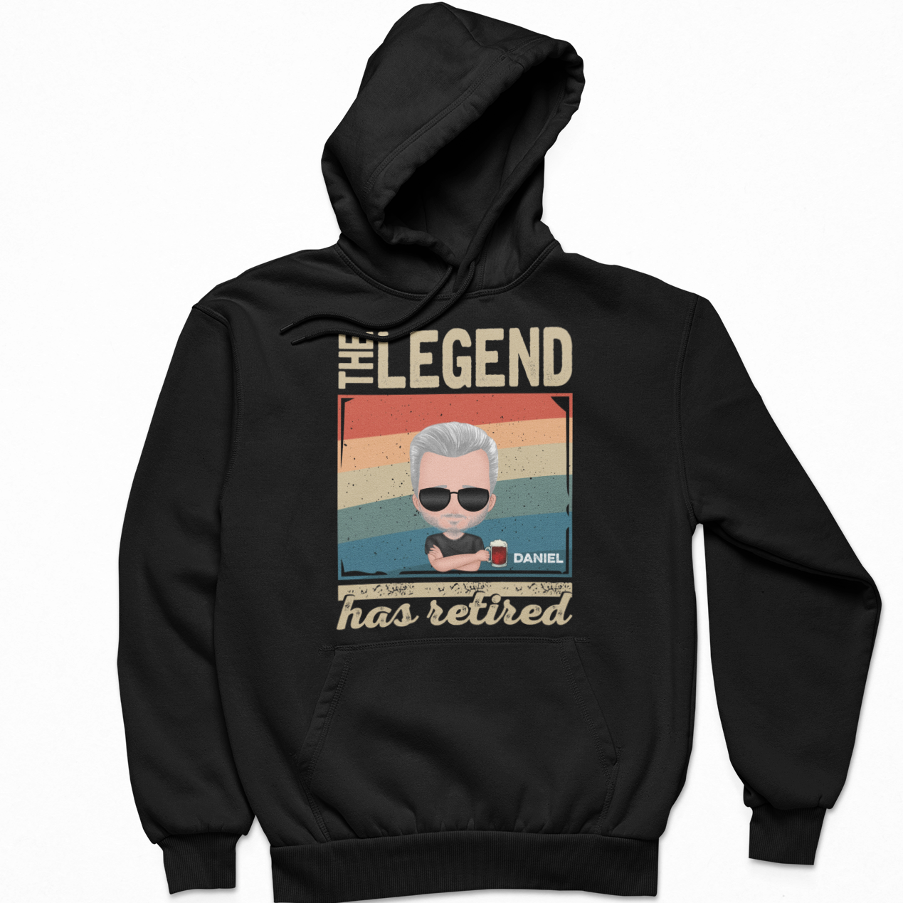 Retirement Personalized Custom Name Shirts, The Legend Has Retired Hoodie