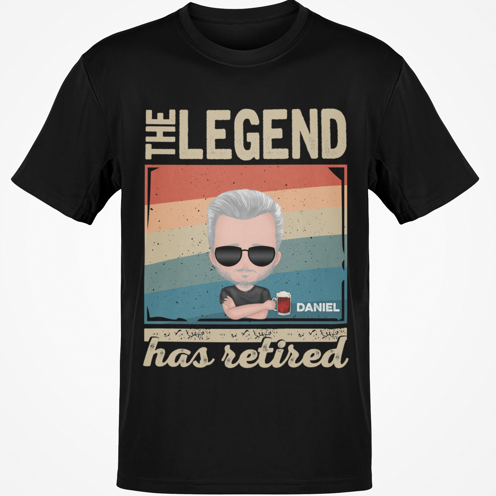 Retirement Personalized Custom Name Shirts, The Legend Has Retired T Shirt