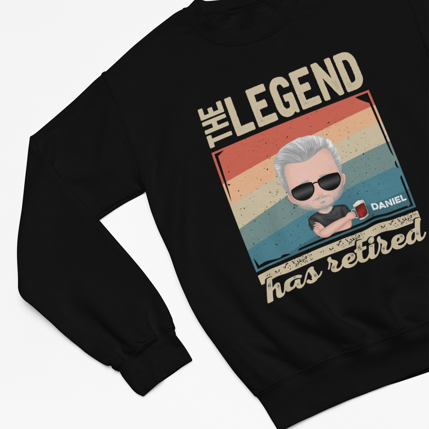 Retirement Personalized Custom Name Shirts, The Legend Has Retired Sweatshirt